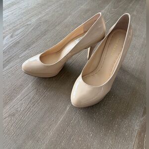Enzo Angiolini Nude Patent Leather Platform Pumps – NWOT – Size 8.5